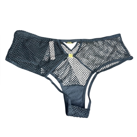 Victoria's Secret Very Sexy Open Back Fishnet Cheeky Panty Black - Picture 3 of 8